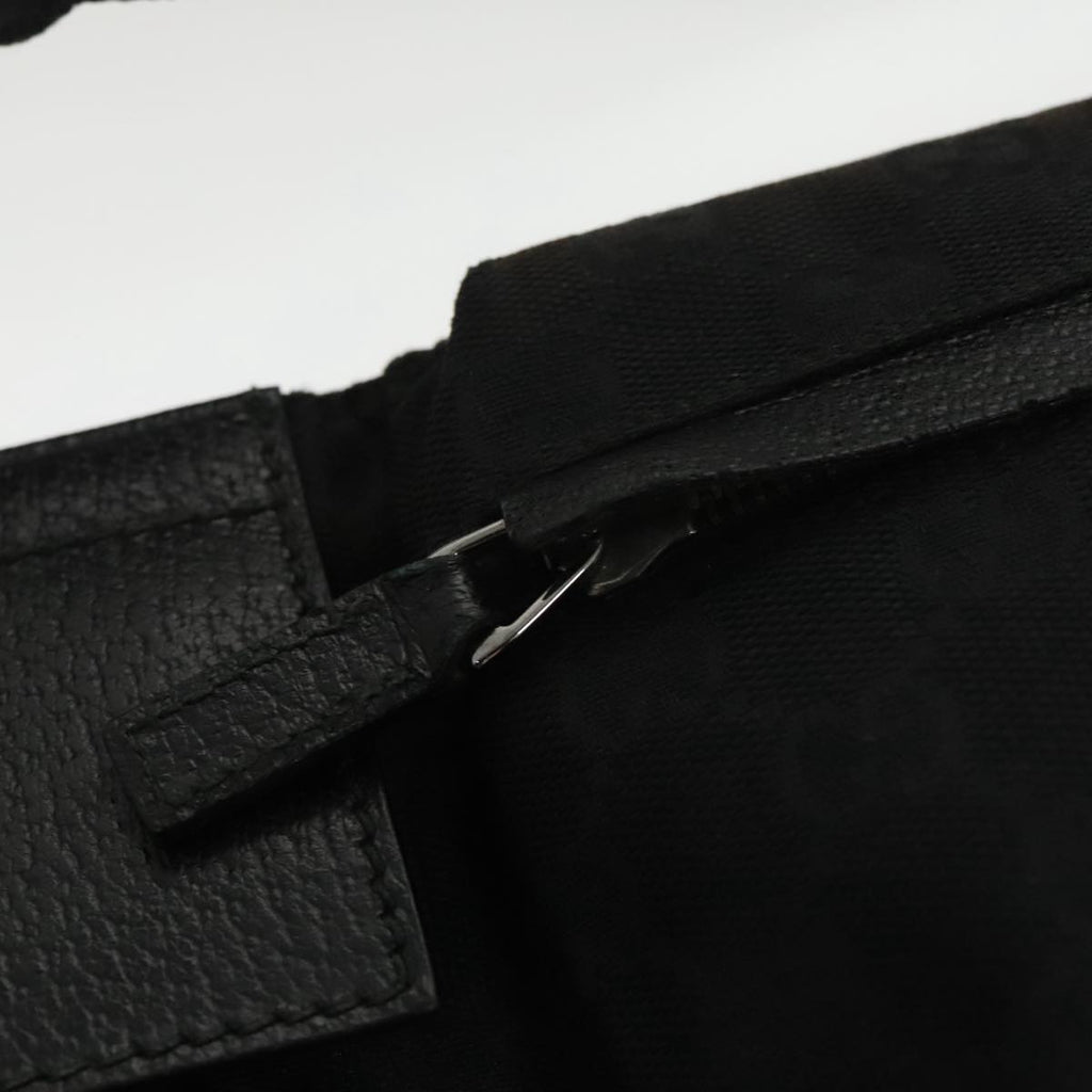 GUCCI GG Canvas Waist Bag Beige Silver 28566 am7266