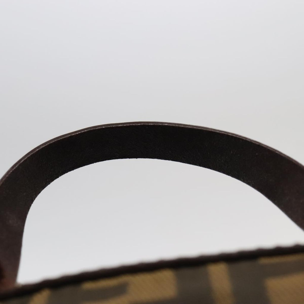FENDI Zucca Canvas Backpack Brown Black Silver am7286