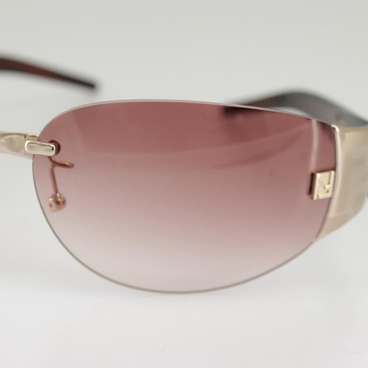 FENDI Sunglasses Plastic Pink Silver am7300