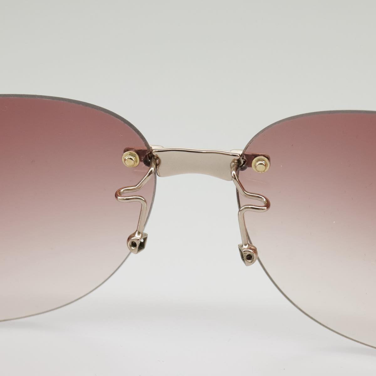 FENDI Sunglasses Plastic Pink Silver am7300