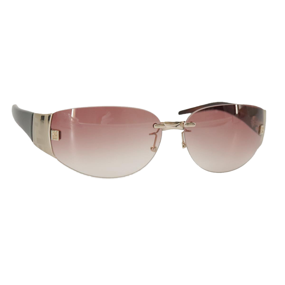 FENDI Sunglasses Plastic Pink Silver am7300
