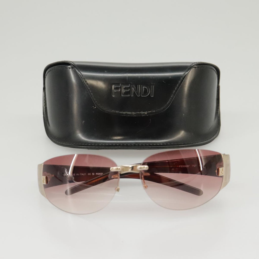 FENDI Sunglasses Plastic Pink Silver am7300