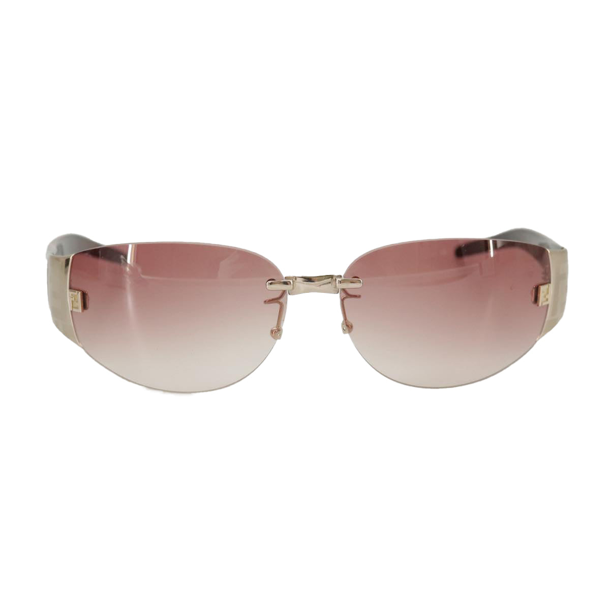 FENDI Sunglasses Plastic Pink Silver am7300