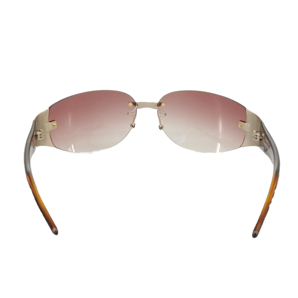 FENDI Sunglasses Plastic Pink Silver am7300