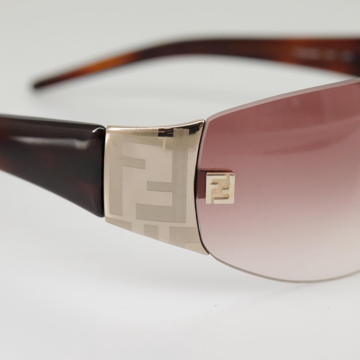 FENDI Sunglasses Plastic Pink Silver am7300