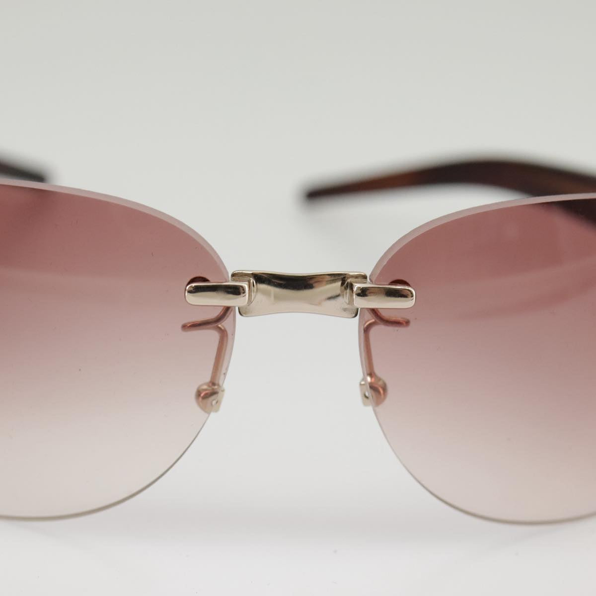 FENDI Sunglasses Plastic Pink Silver am7300