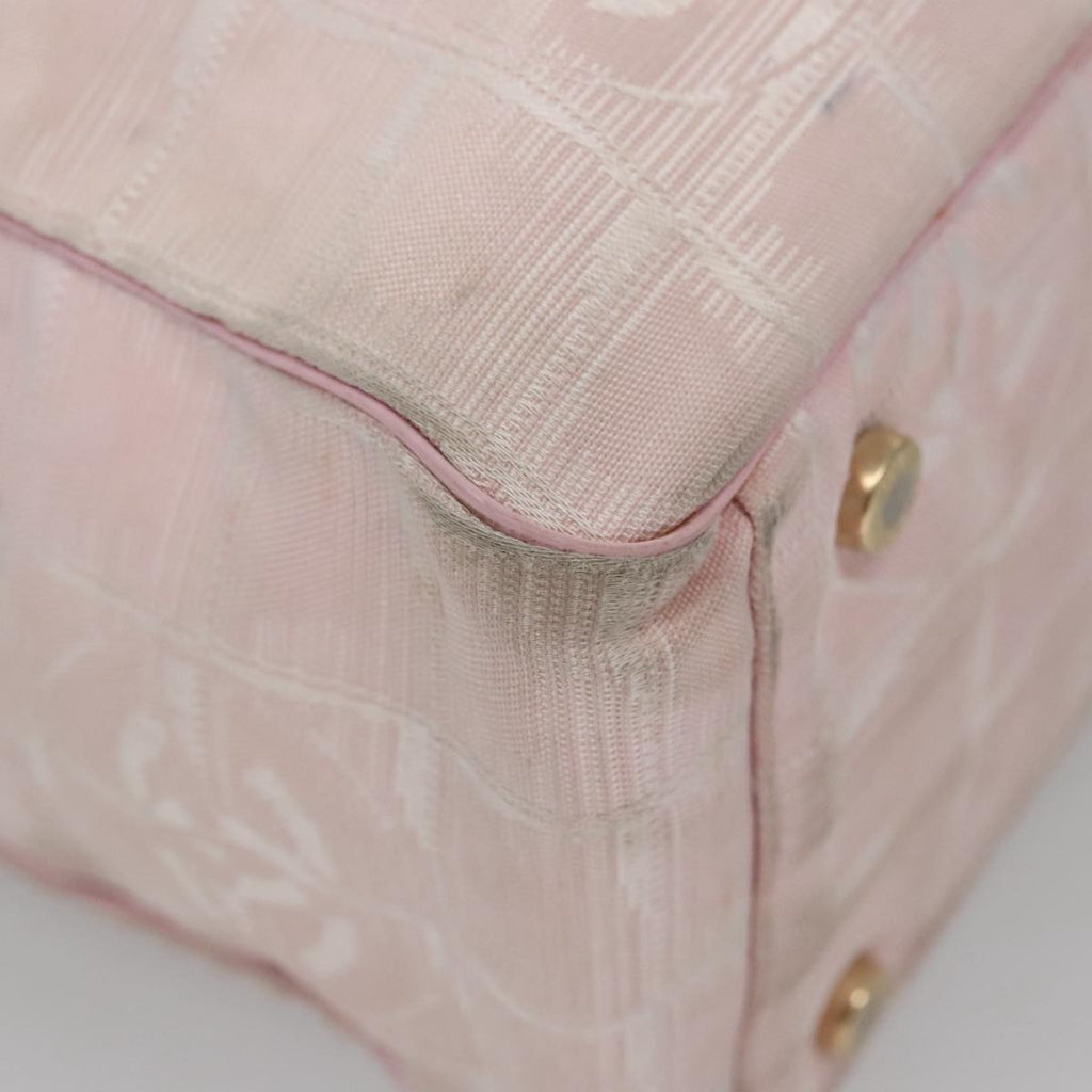 CHANEL New Travel line Tote Bag Nylon Pink CC am7343