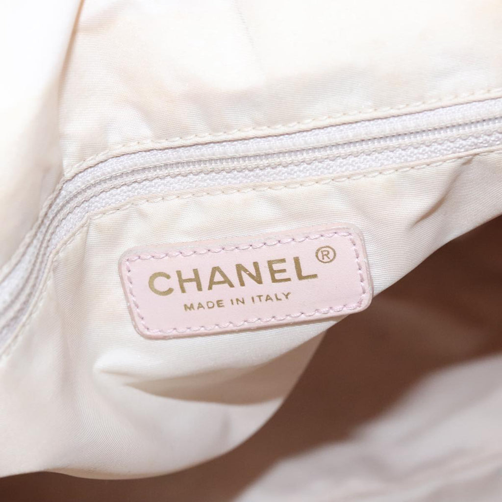 CHANEL New Travel line Tote Bag Nylon Pink CC am7343