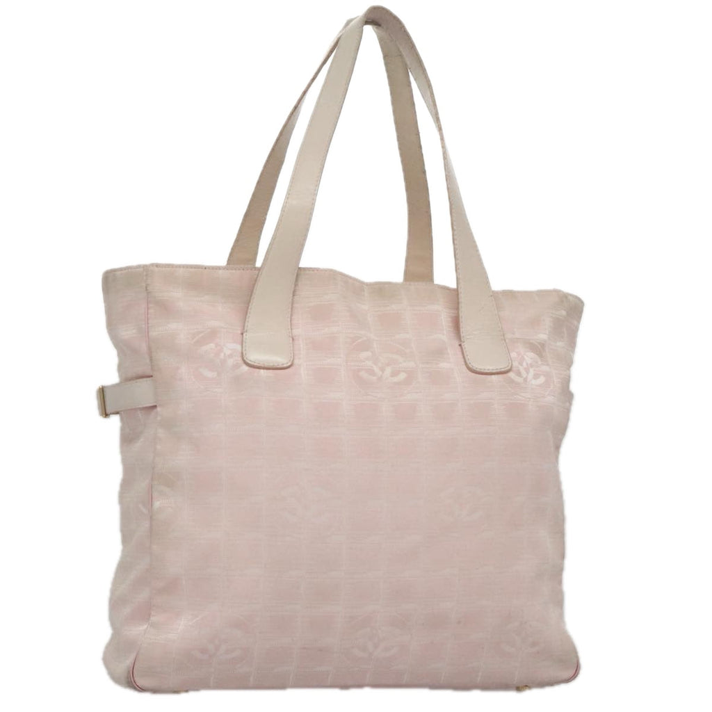 CHANEL New Travel line Tote Bag Nylon Pink CC am7343