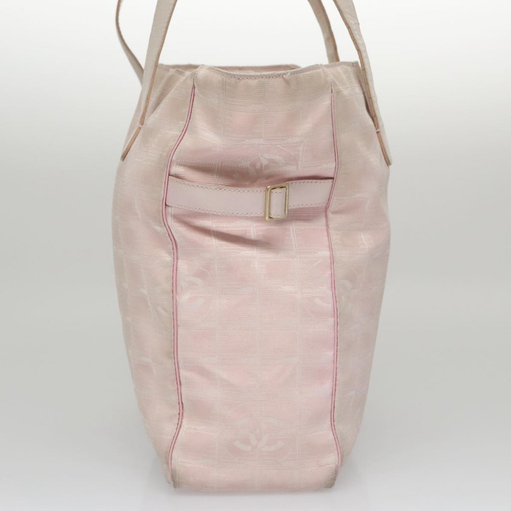 CHANEL New Travel line Tote Bag Nylon Pink CC am7343