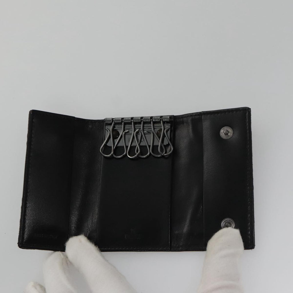 FENDI Zucchino Canvas Key Case Black am7391
