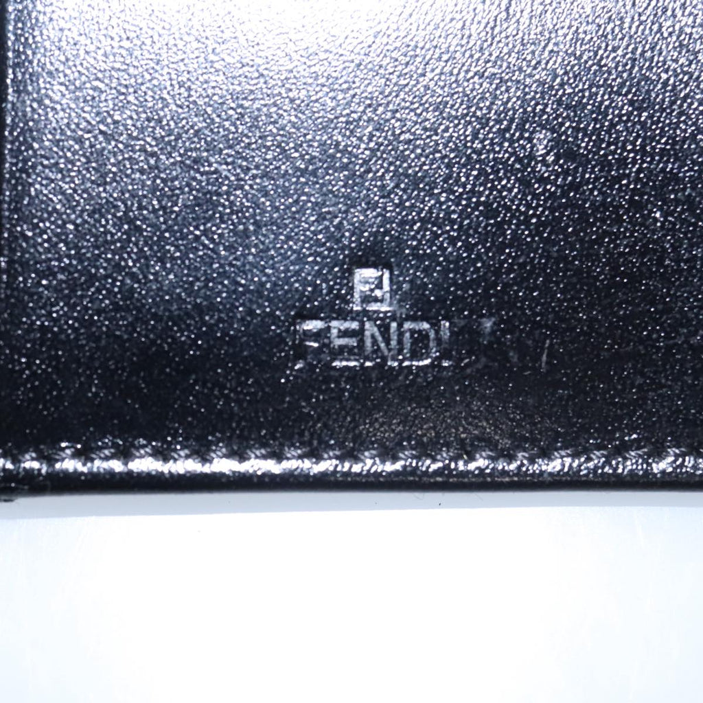 FENDI Zucchino Canvas Key Case Black am7391