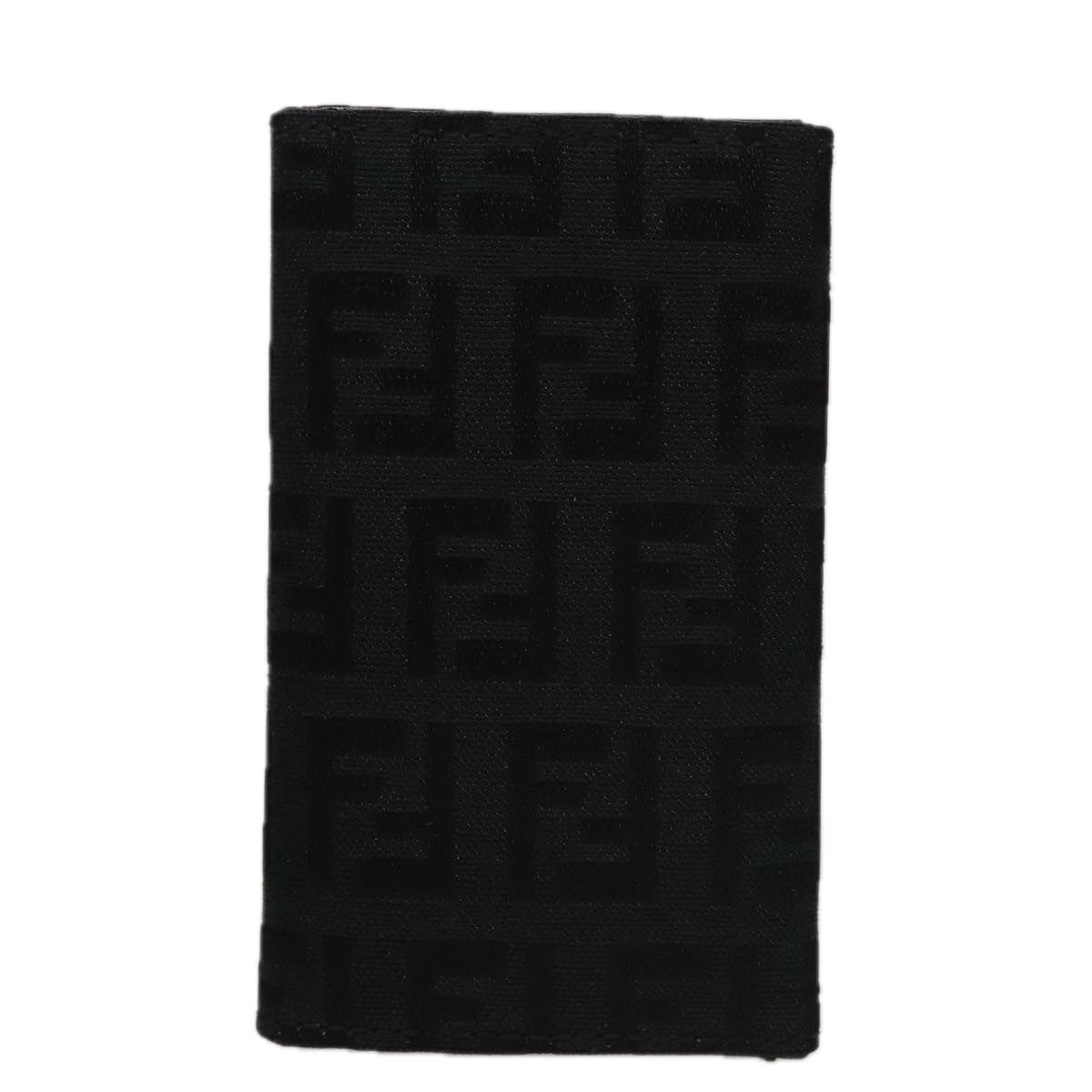 FENDI Zucchino Canvas Key Case Black am7391