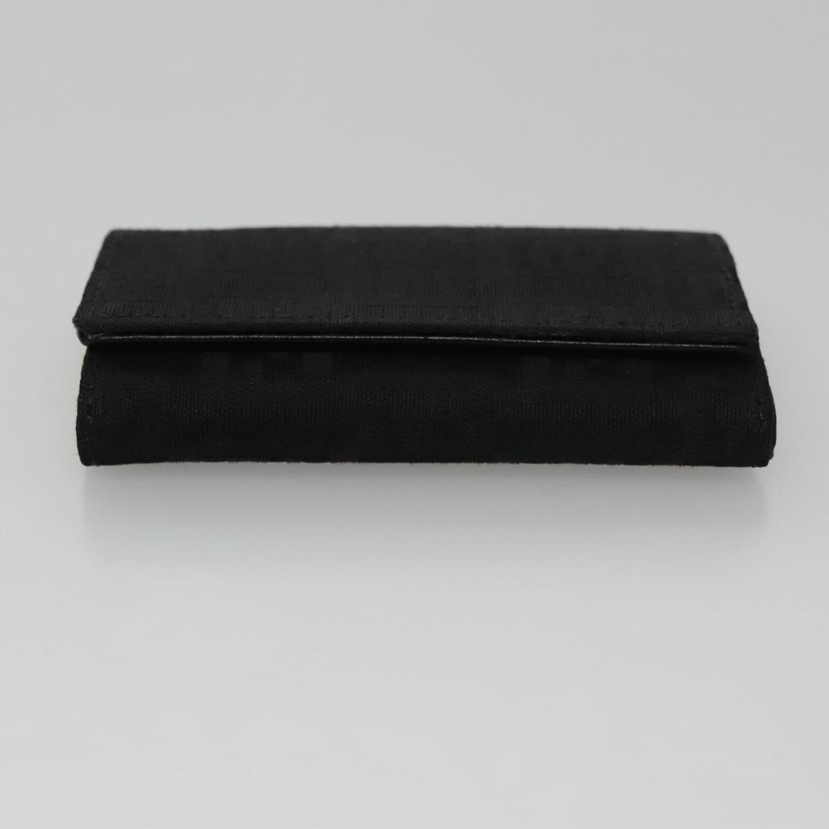 FENDI Zucchino Canvas Key Case Black am7391