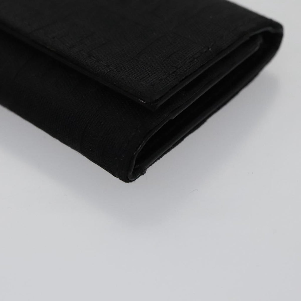 FENDI Zucchino Canvas Key Case Black am7391