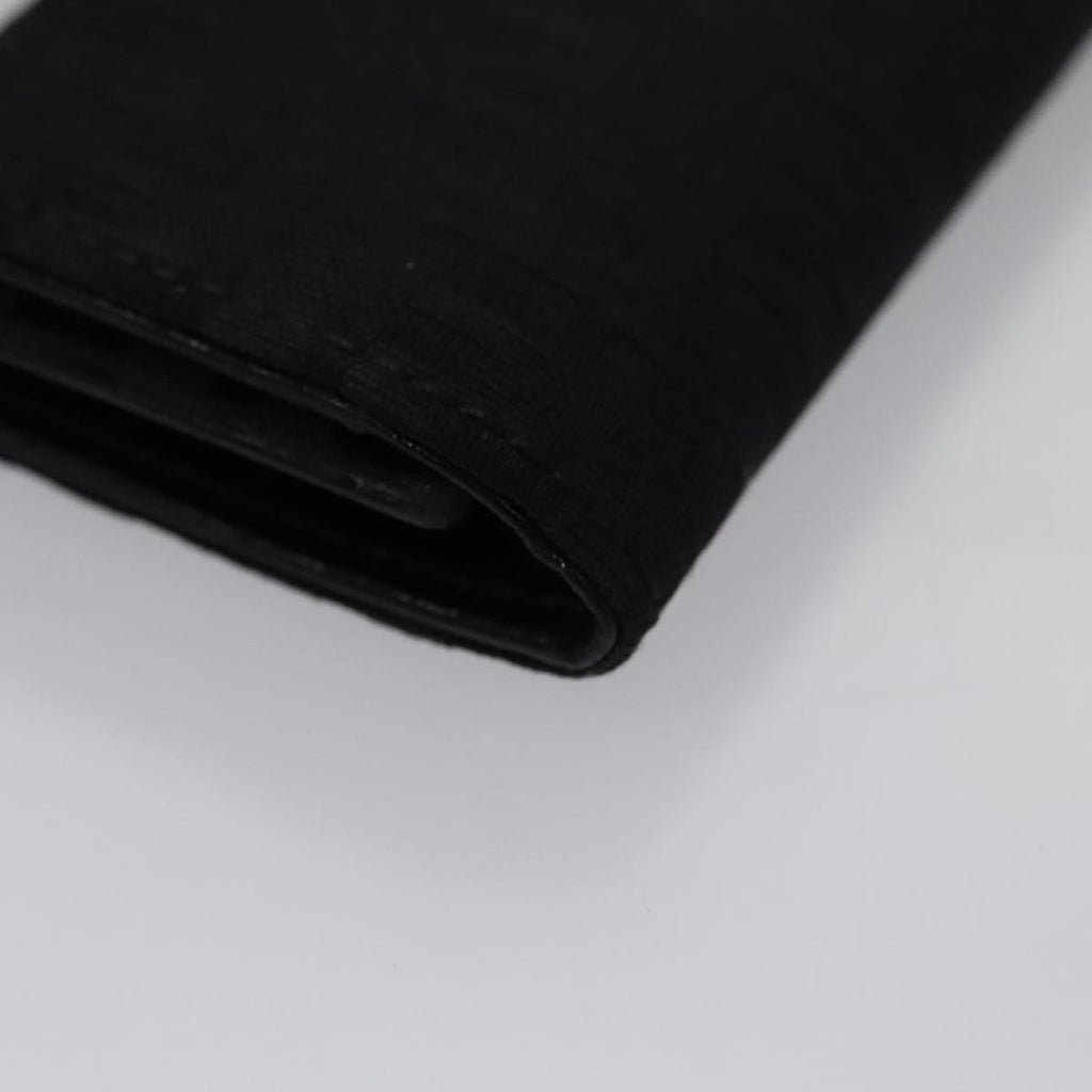 FENDI Zucchino Canvas Key Case Black am7391