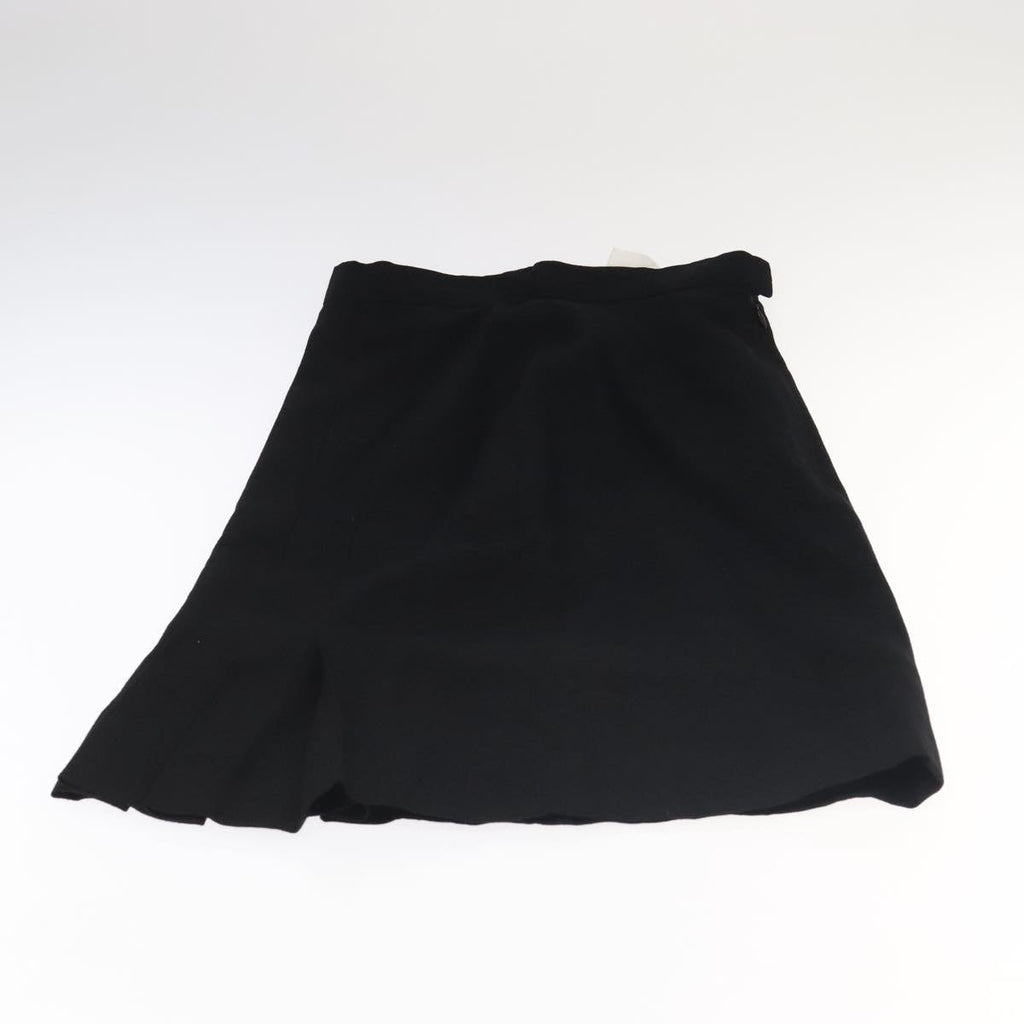 CHANEL Setup Skirt Jacket Cotton 34 Black White CC am7406