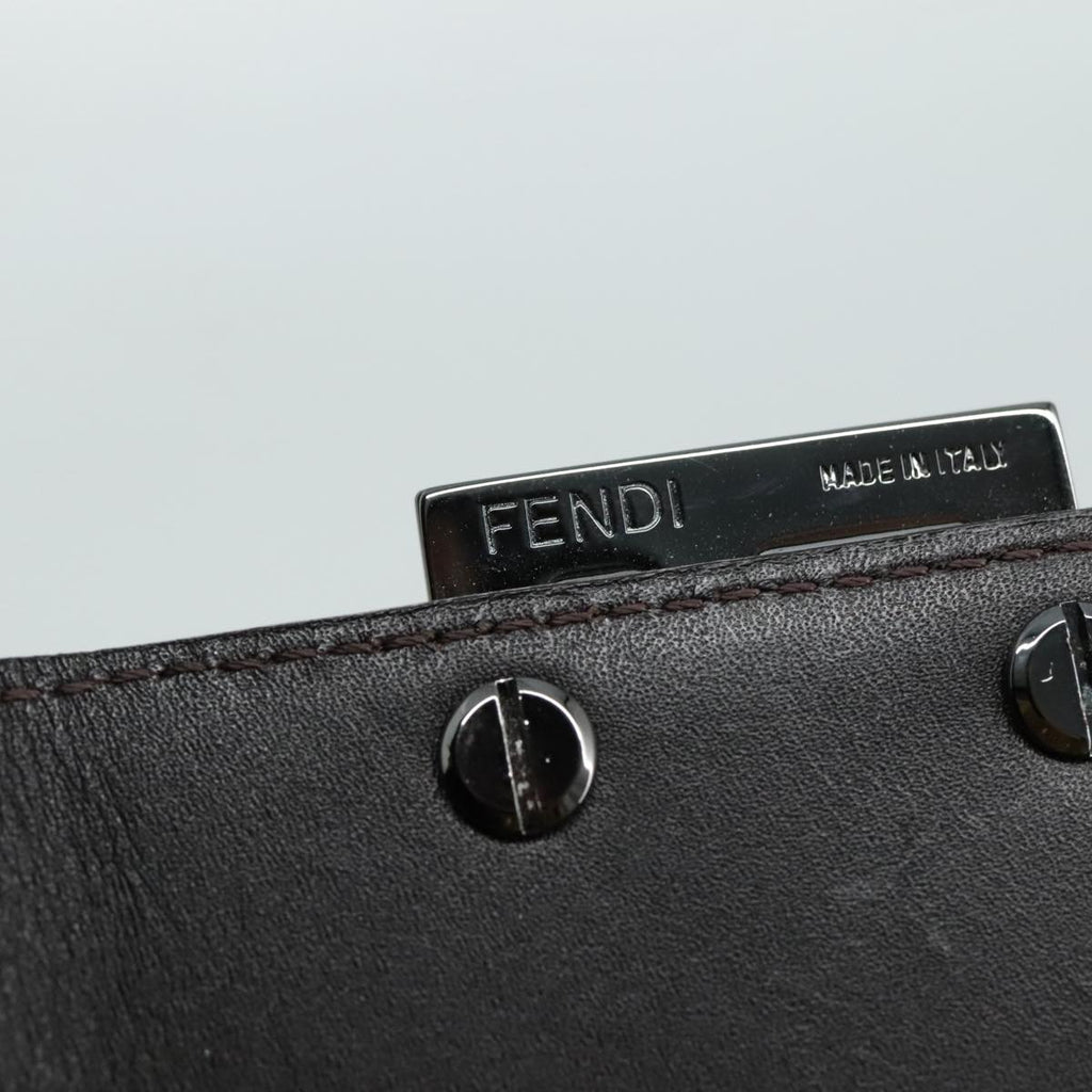 FENDI Zucchino Canvas Wallet Brown am7414