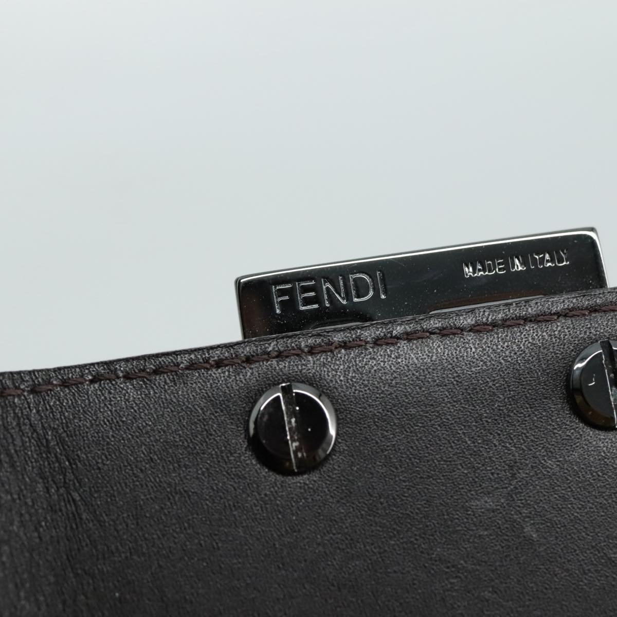 FENDI Zucchino Canvas Wallet Brown am7414