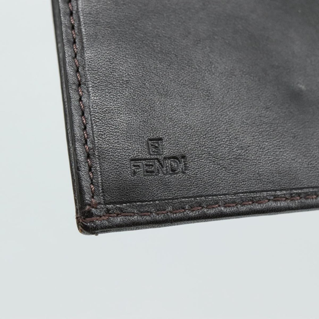 FENDI Zucchino Canvas Wallet Brown am7414