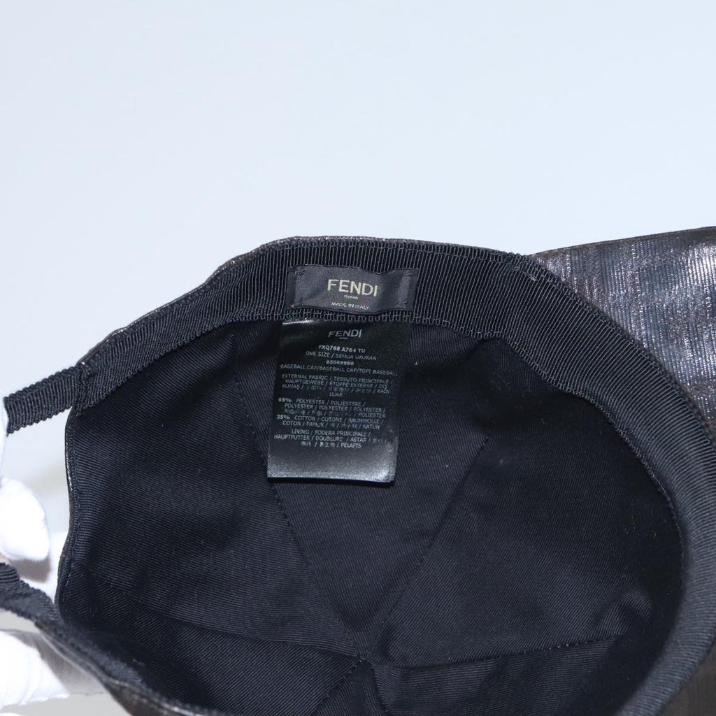 FENDI Zucca Canvas Cap Black Brown am7434