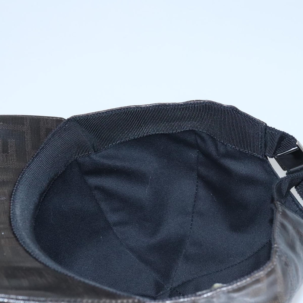 FENDI Zucca Canvas Cap Black Brown am7434