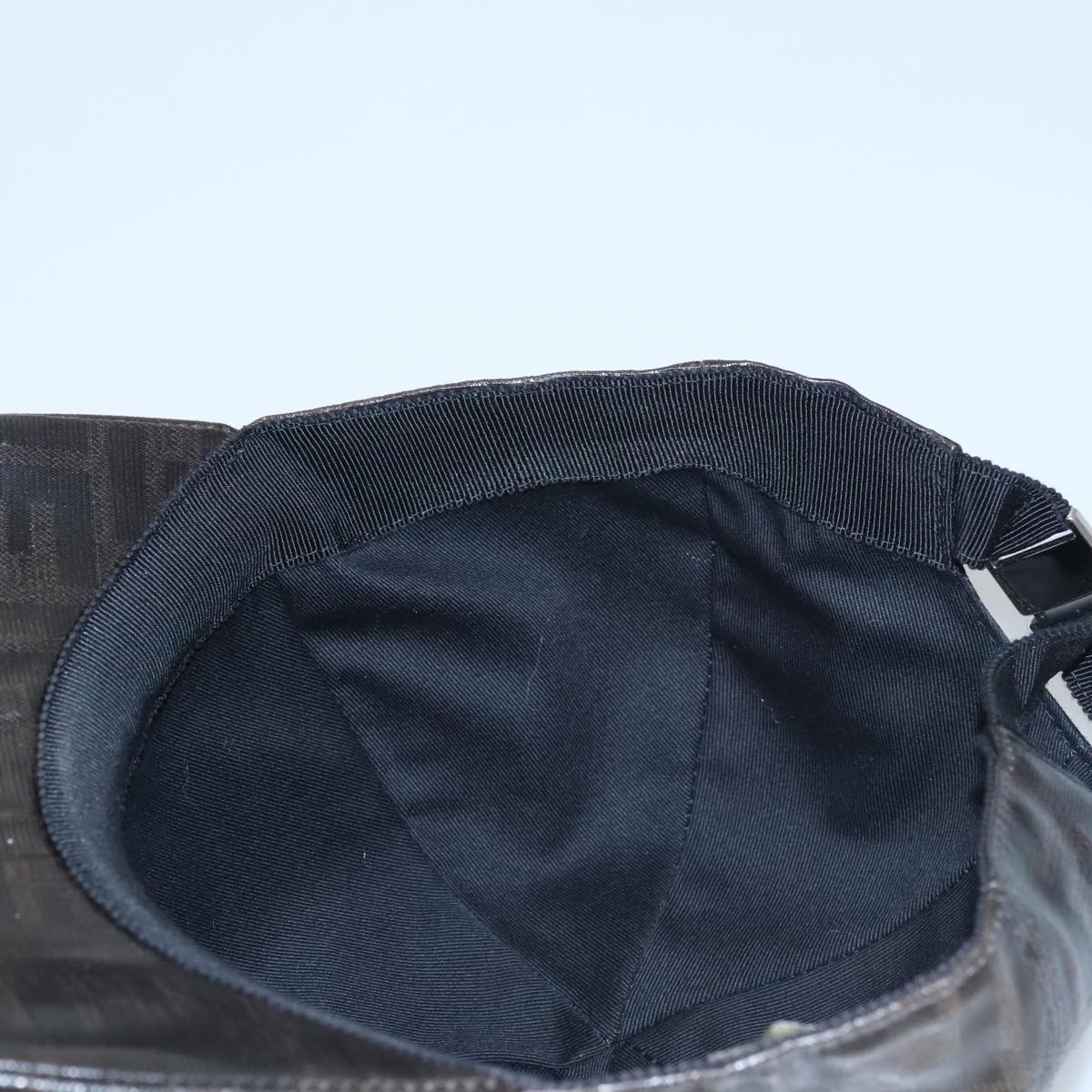FENDI Zucca Canvas Cap Black Brown am7434