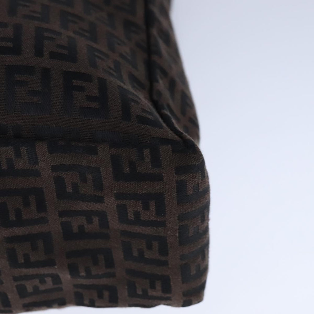FENDI Zucchino Canvas Tote Bag Brown am7529
