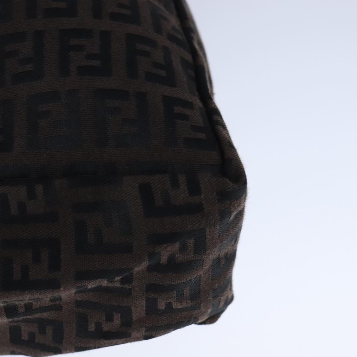 FENDI Zucchino Canvas Tote Bag Brown am7529