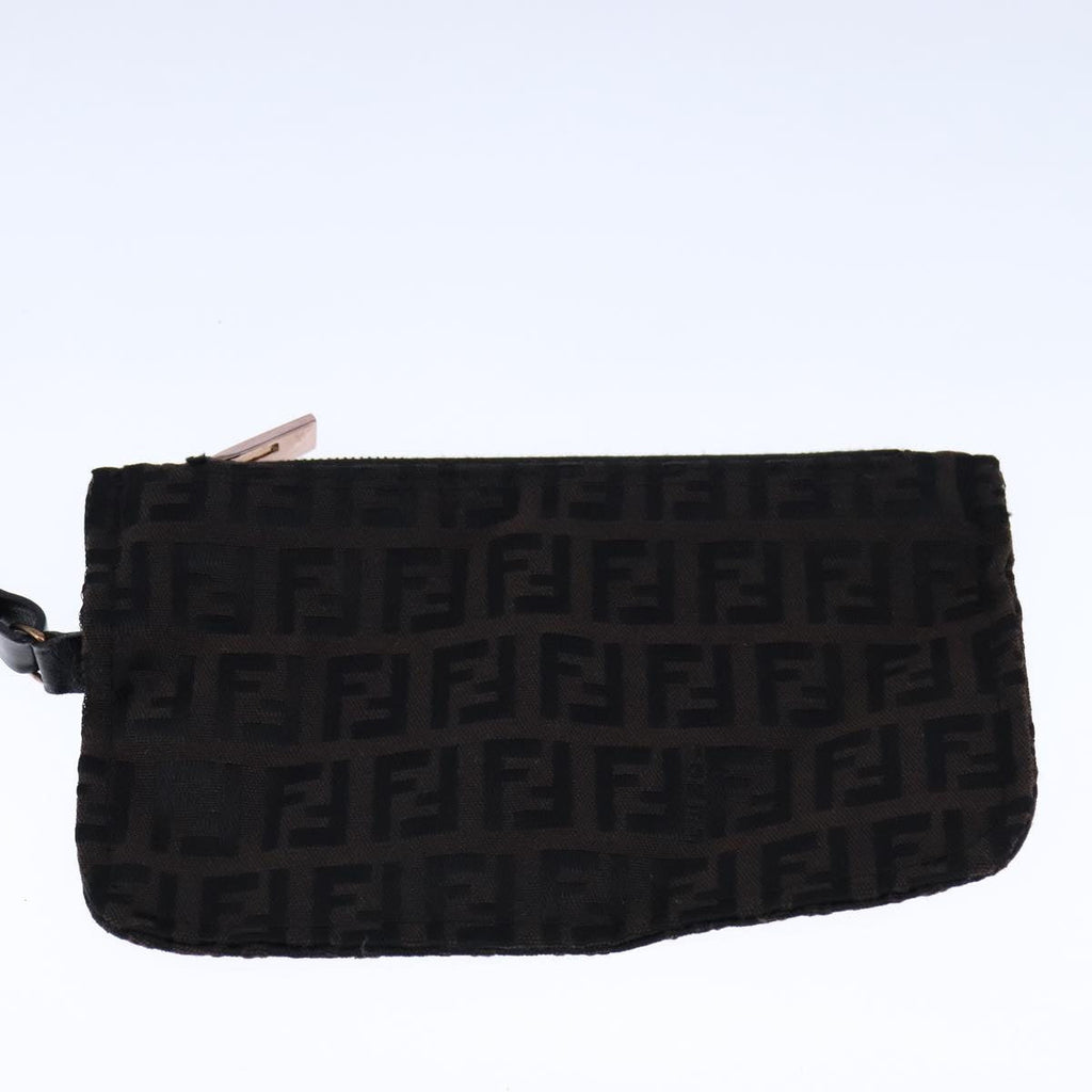 FENDI Zucchino Canvas Tote Bag Brown am7529