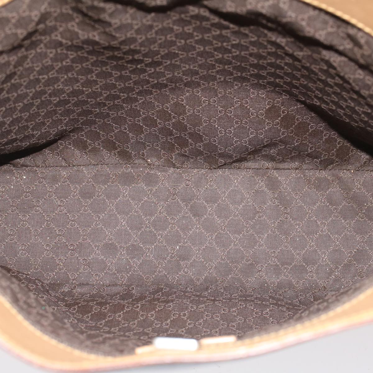 GUCCI Sherry Line Tote Bag Leather Beige Brown 73983 ar10000
