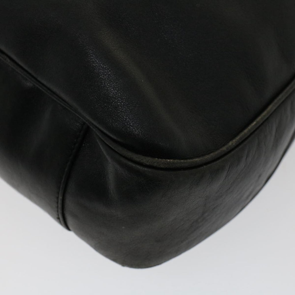 GUCCI Bamboo Shoulder Bag Leather 2way Black ar10030B
