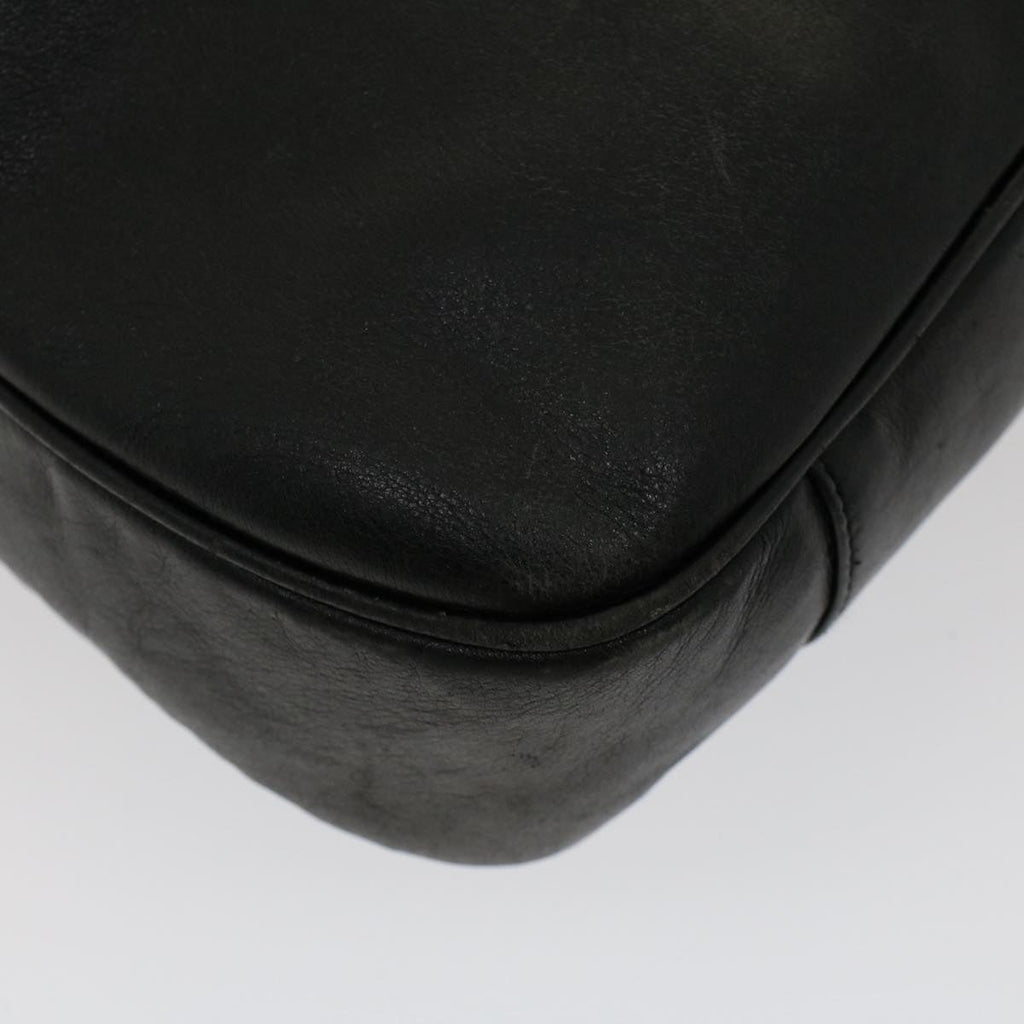 GUCCI Bamboo Shoulder Bag Leather 2way Black ar10030B