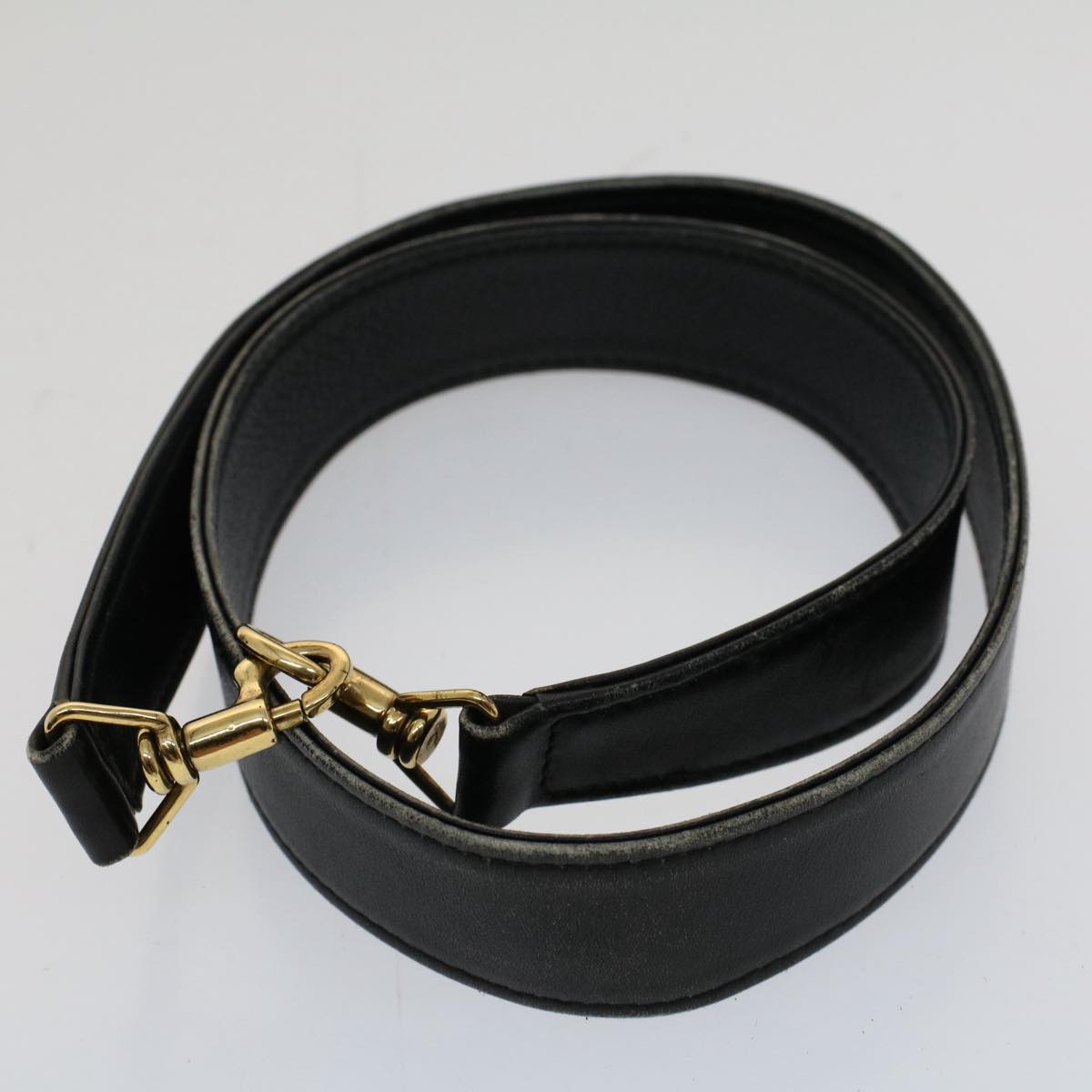 GUCCI Bamboo Shoulder Bag Leather 2way Black ar10030B
