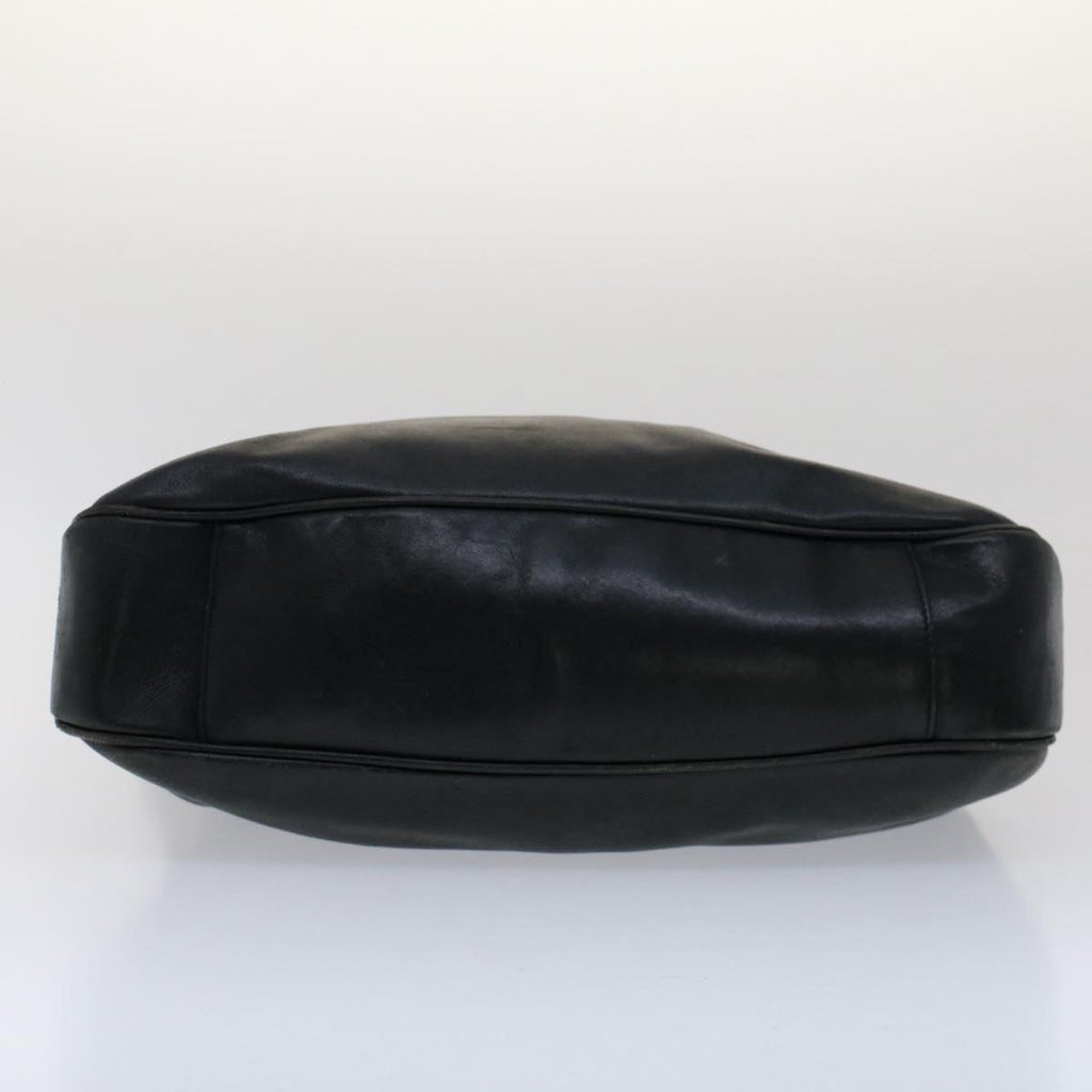 GUCCI Bamboo Shoulder Bag Leather 2way Black ar10030B