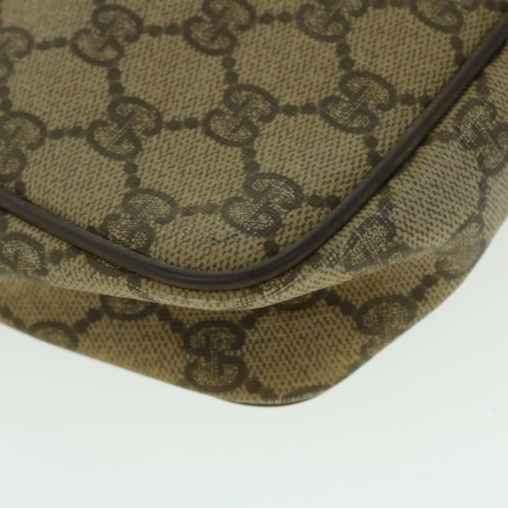 GUCCI GG Canvas Clutch Bag PVC Leather Beige 014.58.0128 ar10041B