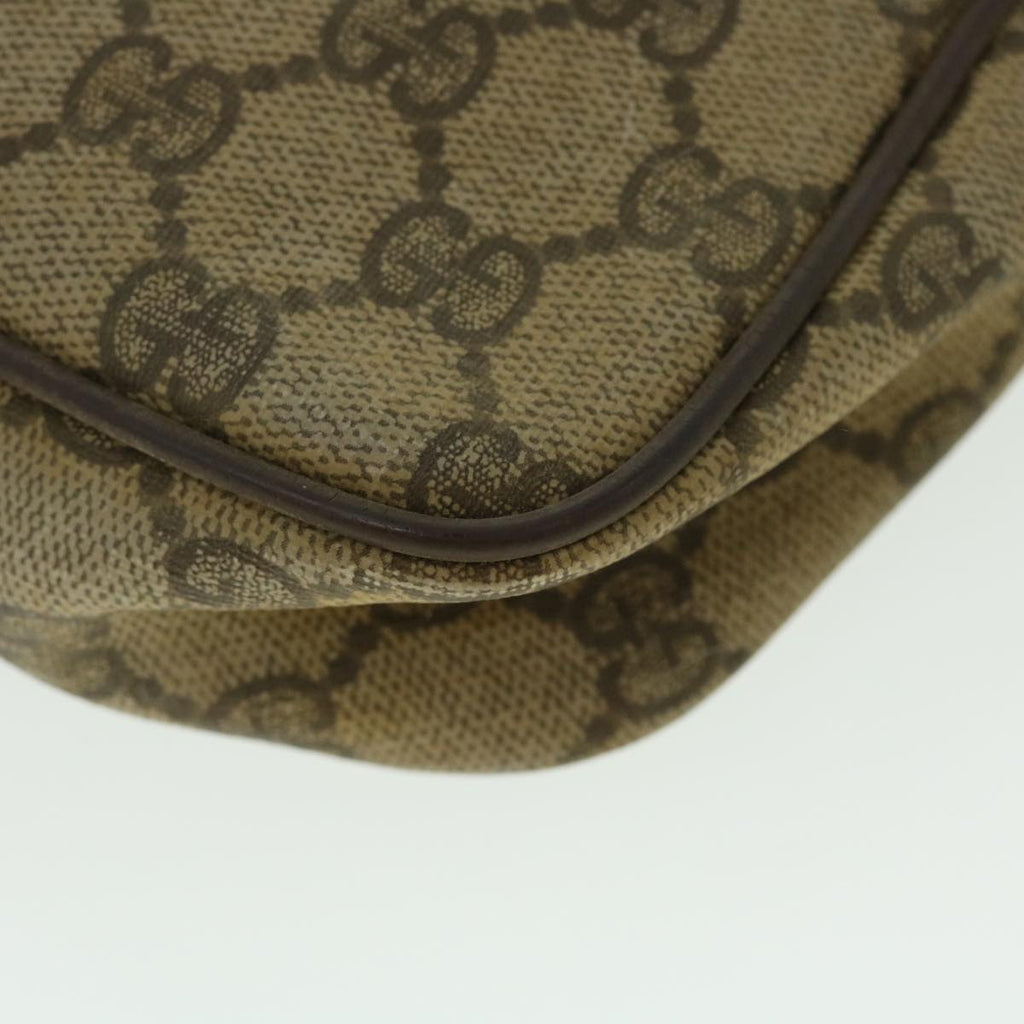 GUCCI GG Canvas Clutch Bag PVC Leather Beige 014.58.0128 ar10041B