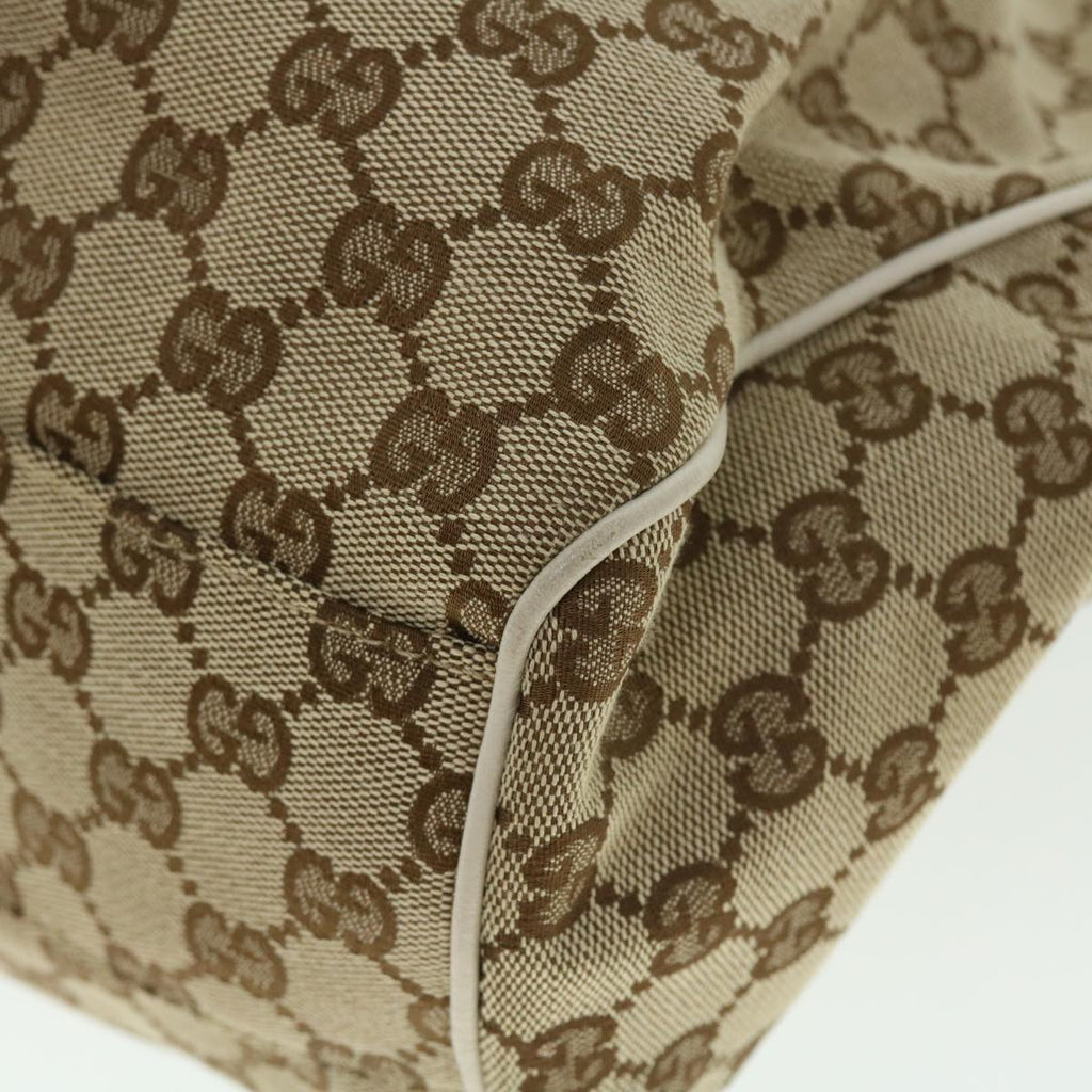 GUCCI GG Canvas Hand Bag Beige 211944 ar10073