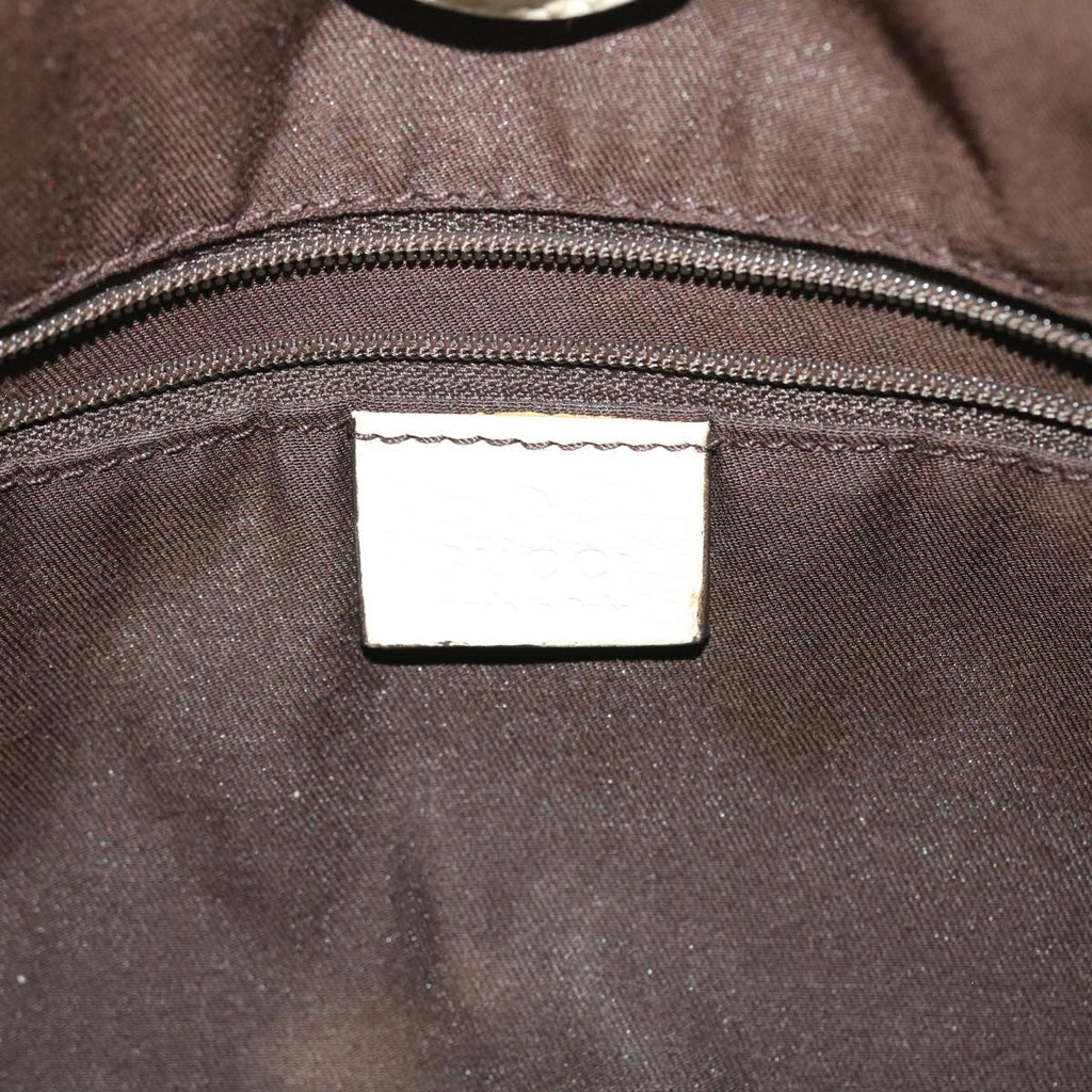 GUCCI GG Canvas Hand Bag Beige 211944 ar10073