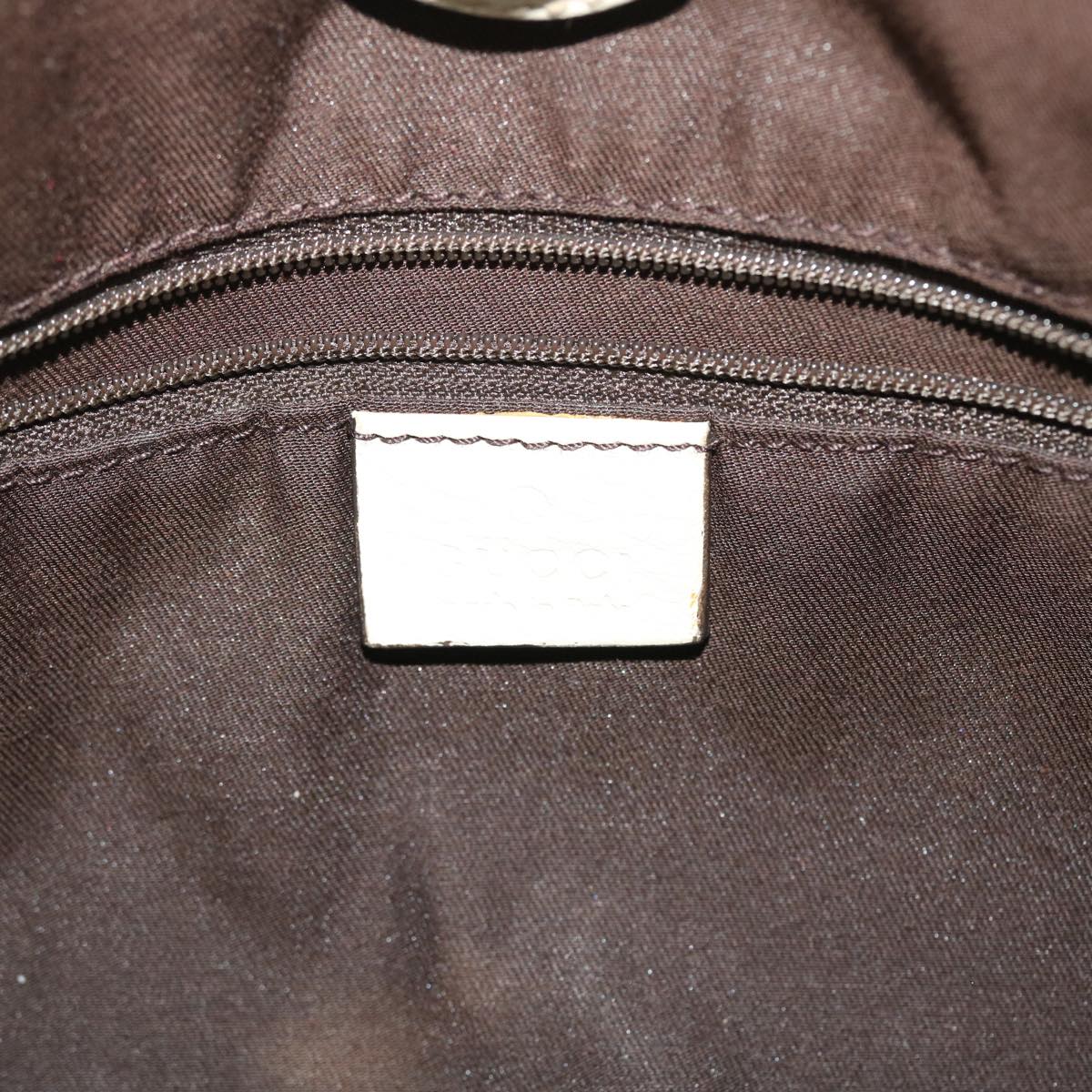 GUCCI GG Canvas Hand Bag Beige 211944 ar10073