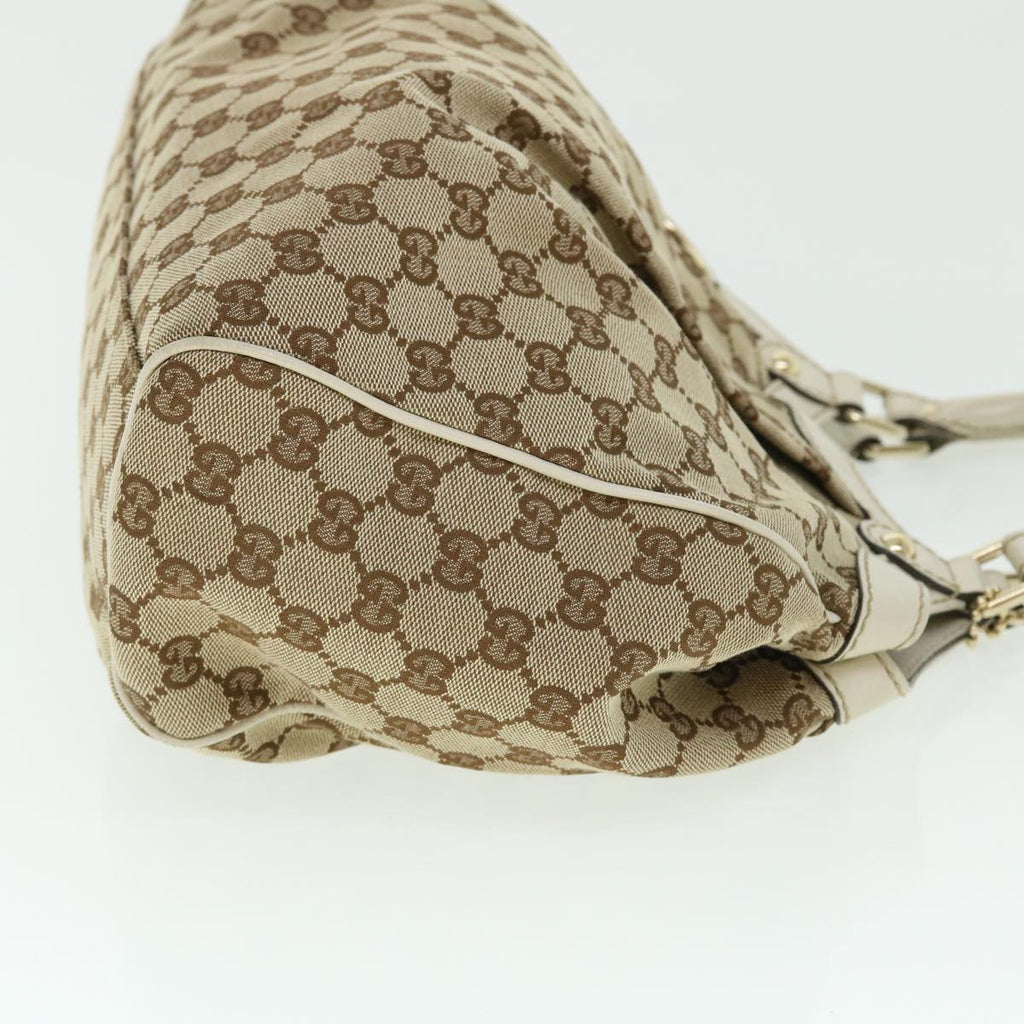 GUCCI GG Canvas Hand Bag Beige 211944 ar10073
