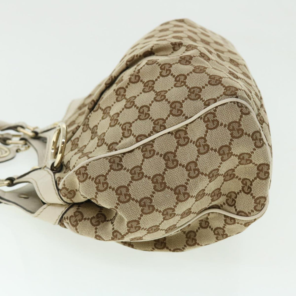 GUCCI GG Canvas Hand Bag Beige 211944 ar10073