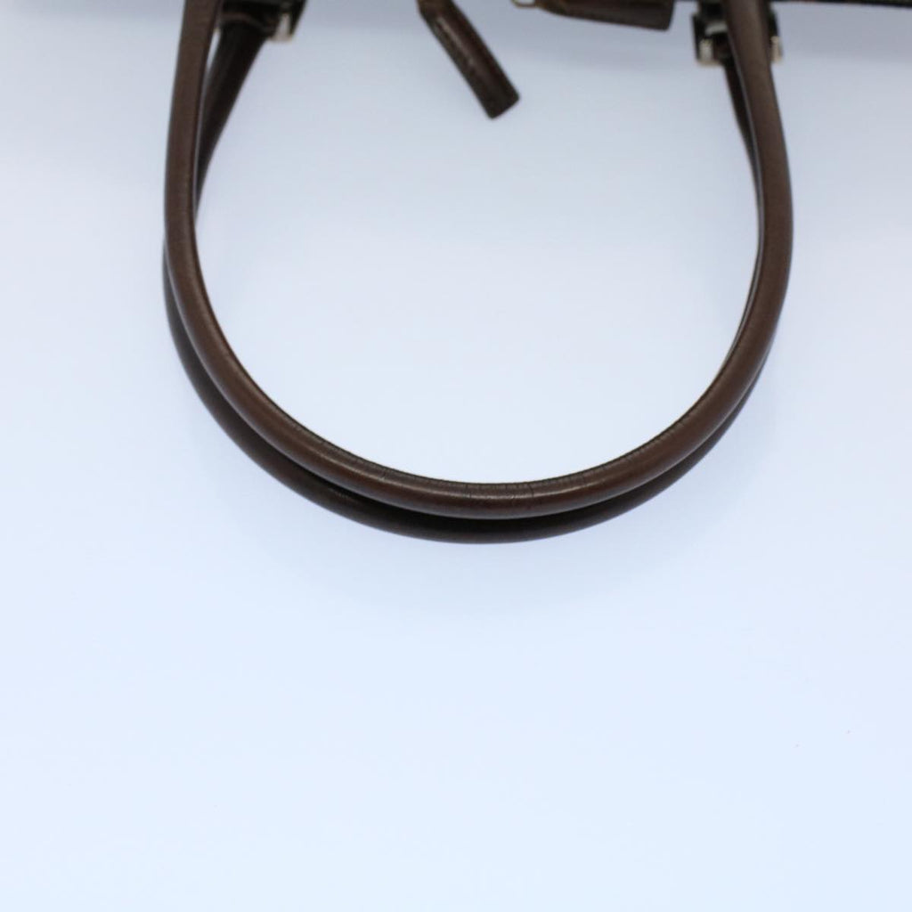 FENDI Zucca Canvas Shoulder Bag Black Brown ar10174