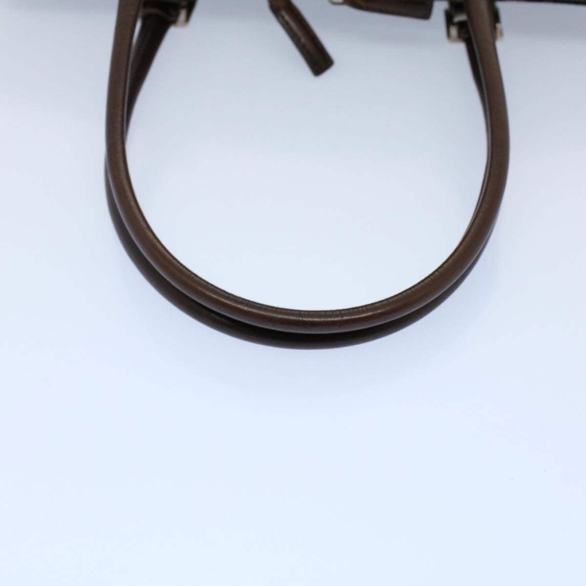 FENDI Zucca Canvas Shoulder Bag Black Brown ar10174