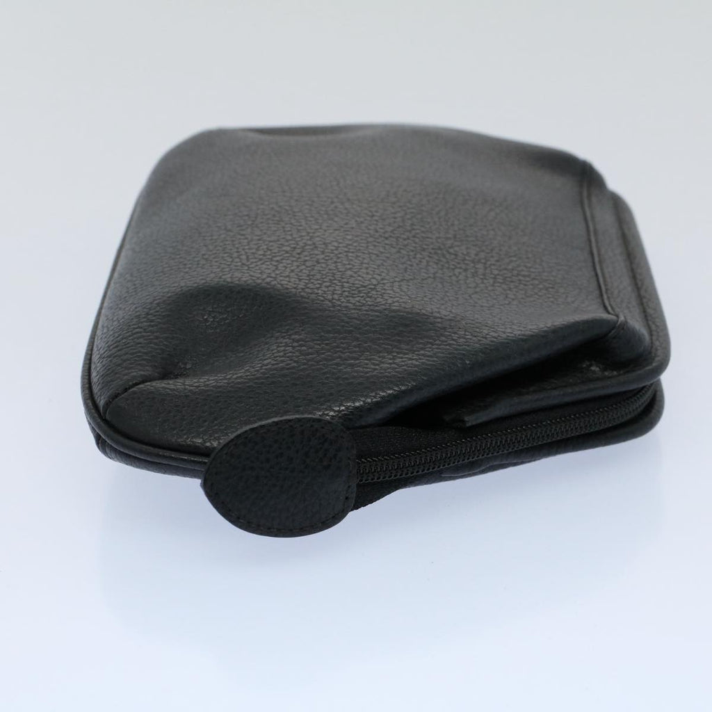 GUCCI Pouch Leather Black ar10176