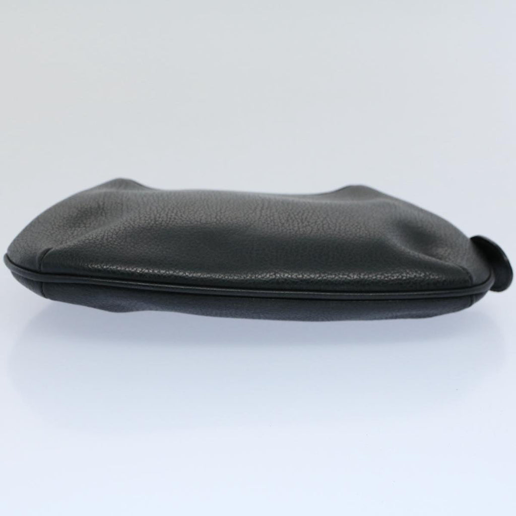 GUCCI Pouch Leather Black ar10176