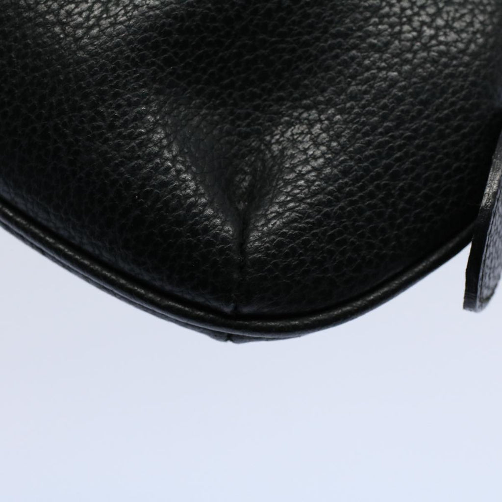 GUCCI Pouch Leather Black ar10176