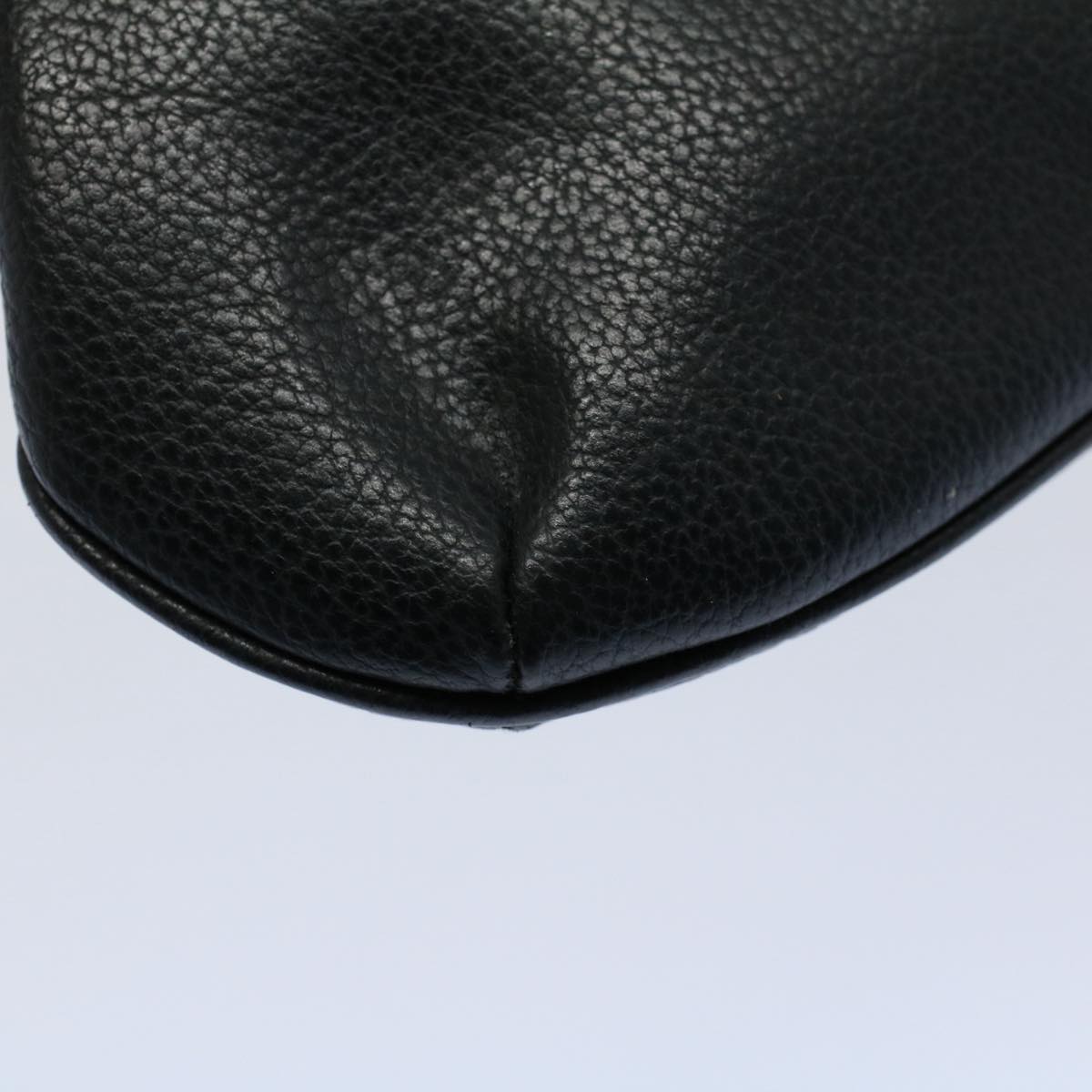 GUCCI Pouch Leather Black ar10176