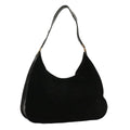 GUCCI Shoulder Bag Suede Leather Black ar10182