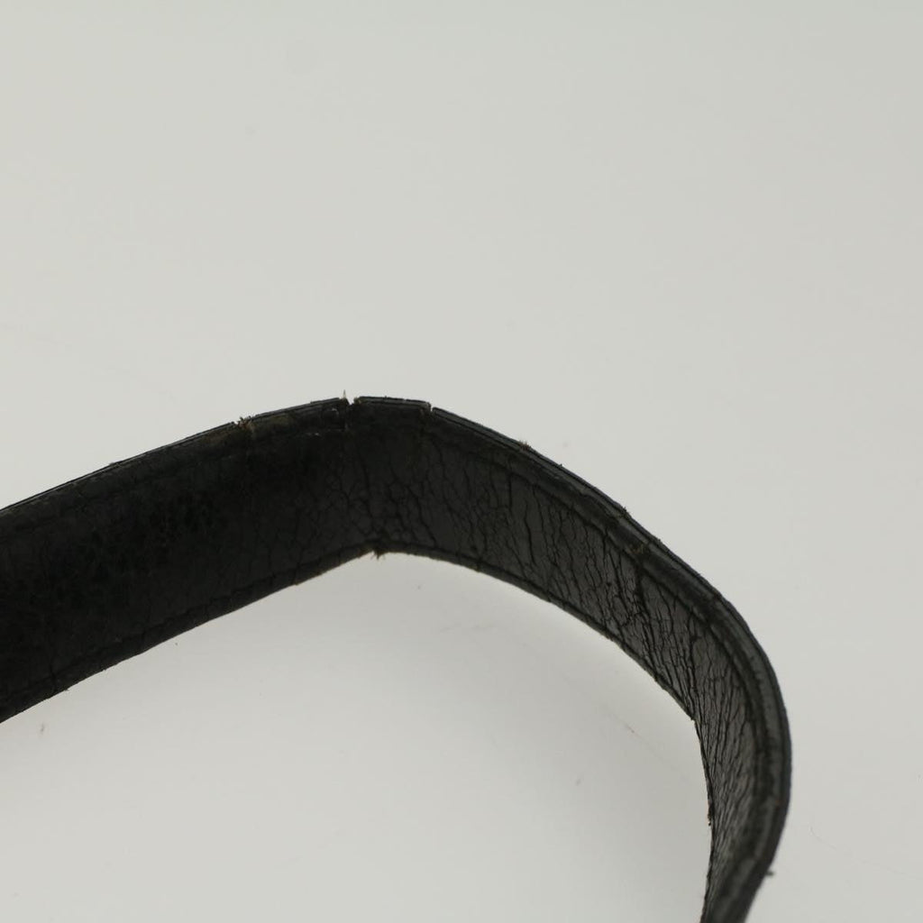 GUCCI Shoulder Bag Suede Leather Black ar10182